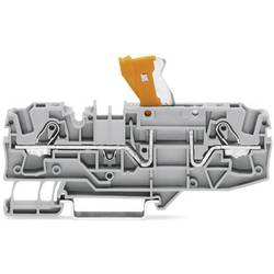 WAGO 2006-1675 dvojitá oddělovací svorka pružinové připojení šedá 25 ks