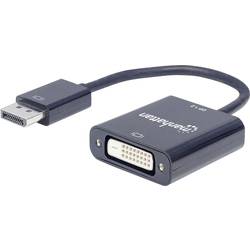 Manhattan 152228 DisplayPort adaptér [1x zástrčka DisplayPort - 1x DVI zásuvka 24+1pólová] černá 23.00 cm