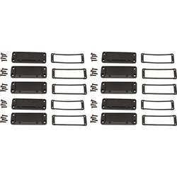 Hammond Electronics koncová deska (d x š x v) 16 x 87 x 31 mm, hliník, černá, 10 ks