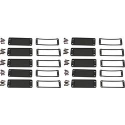 Hammond Electronics koncová deska (d x š x v) 6 x 87 x 31 mm, hliník, černá, 10 ks