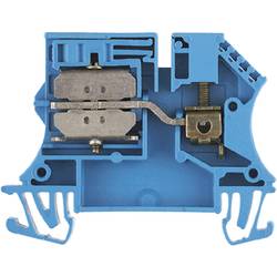 W-Series, Neutral conductor disconnect terminal, Rated cross-section: 4 mm², Busbar connection, Direct mounting Weidmüller WNT 4 10X3, modrá, 100 ks