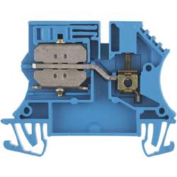 W-Series, Neutral conductor disconnect terminal, Rated cross-section: 2,5 mm², Busbar connection, Direct mounting Weidmüller WNT 2.5 10X3, modrá, 100 ks