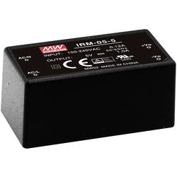 Mean Well IRM-05-15 AC/DC zdroj do DPS 15 V/DC 0.33 A 4.9 W