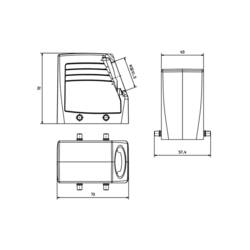 Weidmüller HDC 24D TSLU 1M32G EMC 2543980000 pouzdro konektoru 1 ks