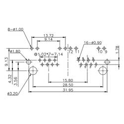 Weidmüller RJ45C5 R12U 1.7N4G/Y RL 2661430000 zásuvka Počet pólů 16 černá 240 ks