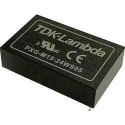 TDK PXG-M15-24WS05 DC/DC měnič napětí 24 V/DC 12 V/DC, -12 V/DC 3 A 15 W Počet výstupů: 1 x Obsah 1 ks