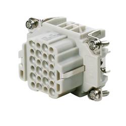 HDC insert, Female, 250 V, 10 A, No. of poles: 24, Crimp connection, Size: 3