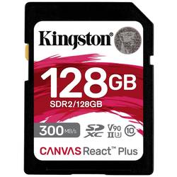 Kingston Canvas React Plus paměťová karta SD 128 GB Class 10 UHS-II