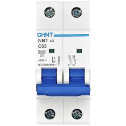 Chint 179667 NB1-63 2P C6 6kA DB elektrický jistič 2pólový 6 A 240 V, 415 V