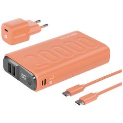 RealPower PB-20000 Power Pack powerbanka 20000 mAh Li-Ion USB, USB-C® oranžová