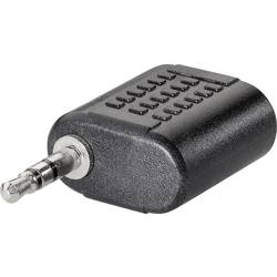 BKL Electronic 1102050 1102050 jack audio adaptér [1x jack zástrčka 2,5 mm - 1x jack zásuvka 2,5 mm] černá