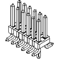 Molex vestavná pinová lišta (standardní) Počet řádků: 2 15912180 1 ks Tube