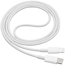 Akyga USB kabel USB-C ® zástrčka, Apple Lightning konektor 1.00 m bílá AK-USB-35