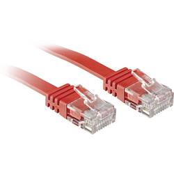 LINDY 47510 RJ45 síťové kabely, propojovací kabely CAT 6 U/UTP 0.30 m červená s ochranou 1 ks