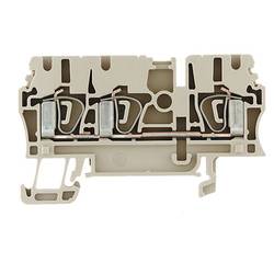 Z-series, Feed-through terminal, Rated cross-section: 2,5 mm², Tension clamp connection, Wemid, Red, Busbar ZDU 2.5/3AN RT 1683340000 Weidmüller 100 ks