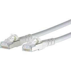 Metz Connect 130845A088-E RJ45 síťové kabely, propojovací kabely CAT 6A S/FTP 10.00 m bílá s ochranou 1 ks