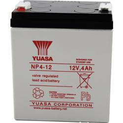 Yuasa NP4-12 NP4-12 olověný akumulátor 12 V 4 Ah olověný se skelným rounem (š x v x h) 90 x 106 x 70 mm plochý konektor 4,8 mm bezúdržbové