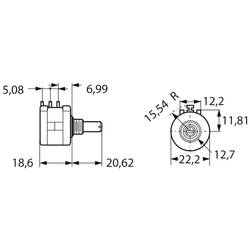 Bourns 3590S-6-103L precizní potenciometr 2 W 10 kΩ 1 ks