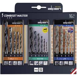 Alpen 0000811003100 Combiset Master Univerzální sortiment vrtáků