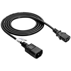 Akyga napájecí kabel [1x IEC zástrčka C14 10 A - 1x IEC C13 zásuvka 10 A] 1.8 m černá