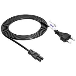 Akyga napájecí kabel [1x Euro zástrčka - 1x IEC C7 zásuvka] 3 m černá