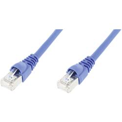 Telegärtner L00002A0115 RJ45 síťové kabely, propojovací kabely CAT 6A S/FTP 3.00 m modrá samozhášecí, s ochranou, samozhášecí, bez halogenů, UL certifikace 1 ks