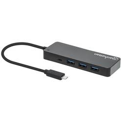 Manhattan 168410 USB 3.0-hub černá