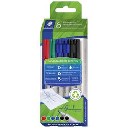 Staedtler popisovač fólií Lumocolor® non-permanent pen 316 316 C6-1 červená, modrá, zelená, černá