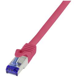 LogiLink C6A074S RJ45 CAT 6A S/FTP 5.00 m červená 1 ks