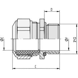 LAPP SKINDICHT® CN PG 29 kabelová průchodka, 52032570, od 19 mm, do 27.5 mm, PG29, 5 ks