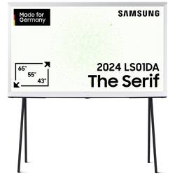 Samsung QLED 4K The Serif LS01DA QLED TV 138 cm 55 palec Energetická třída (EEK2021) F (A - G) DVB-C, DVB-S2, DVB-T2, WLAN, UHD, Smart TV bílá, černá