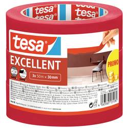 tesa EXCELLENT 56548-00000-00 krepová lepicí páska červená (d x š) 50 m x 30 mm 3 ks