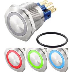 TRU COMPONENTS TC-GQ22-11E/41RGB/, TC-7494636 tlačítkový spínač antivandal, 22 mm, 250 V/AC, 3 A, 1 ks