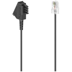 Hama DSL kabel [1x telefonní zástrčka TAE-F - 1x RJ45 zástrčka 8p2c] 10 m černá