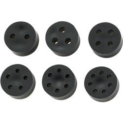 TRU COMPONENTS TC-10820780 TC-MH18-5D203 těsnicí vložka s více průchody M25 5 x 3.0 - 4.1 mm guma černá 50 ks