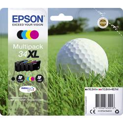 Epson Ink T3476, 34XL originál kombinované balení černá, azurová, purppurová, žlutá C13T34764010