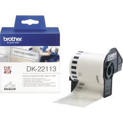 Brother DK-22113 etikety v roli 62 mm x 15.24 m fólie transparentní 1 ks trvalé DK22113 univerzální etikety