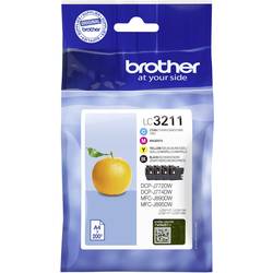 Brother Ink LC-3211 VALDR originál kombinované balení černá, azurová, purppurová, žlutá LC3211VALDR