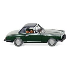 Wiking 018698 H0 model osobního automobilu Glas 1700 GT Cabrio, tmavě zelená