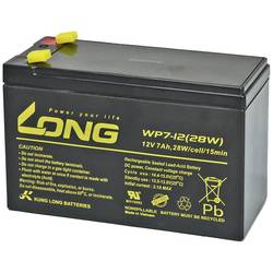 Long WP7-12(28W)-M/F2 WP7-12(28W)-M/F2 olověný akumulátor 12 V 7 Ah olověný se skelným rounem (š x v x h) 151 x 102 x 65 mm plochý konektor 6,35 mm VDS