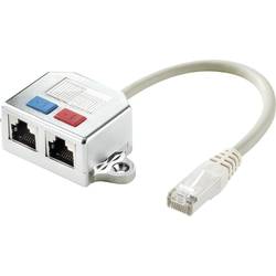 Renkforce RJ45 síťový Adaptér T CAT 5e [2x RJ45 zásuvka - 1x RJ45 zástrčka] 15.00 cm kov