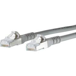 Metz Connect 1308457033-E RJ45 síťové kabely, propojovací kabely CAT 6A S/FTP 7.00 m šedá dvoužilový stíněný, bez halogenů, samozhášecí 1 ks