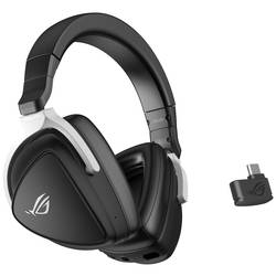 Asus Delta S Wireless Sluchátka Over Ear Bluetooth®, 90YH03IW-B3UA00, 7.1 Surround, černá, Redukce šumu mikrofonu, Potlačení hluku