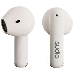 Sudio A1 In Ear Headset Bluetooth® stereo bílá headset, Nabíjecí pouzdro, dotykové ovládání