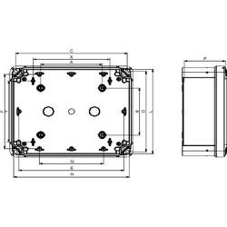 Schneider Electric NSYTBS1397, NSYTBS1397 skřínka na stěnu, IP66, 93 mm x 138 mm x 72 mm, 2 ks