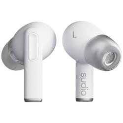 Sudio A1 Pro In Ear Headset Bluetooth®, A1PROWHT, stereo, bílá, Potlačení hluku