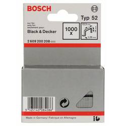 Bosch Accessories 2609200208 svorky z plochého drátu Typ 52 1000 ks Rozměry (d x š) 14 mm x 12.3 mm