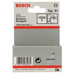 Bosch Accessories 2609200203 svorky z plochého drátu Typ 51 1000 ks Rozměry (d x š) 14 mm x 10 mm