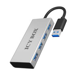 ICY BOX 4 porty USB 3.0 hub bílá