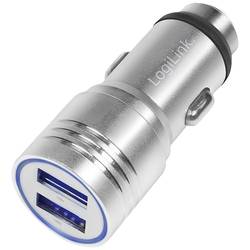 LogiLink Ladegerät USB nabíječka 10.5 W do auta Výstupní proud (max.) 2100 mA USB A Počet výstupů: 2 x funkce nouzového kladiva